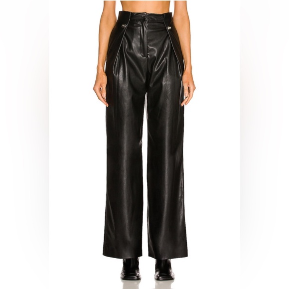 Black High-Waisted Wide-Leg Pants
